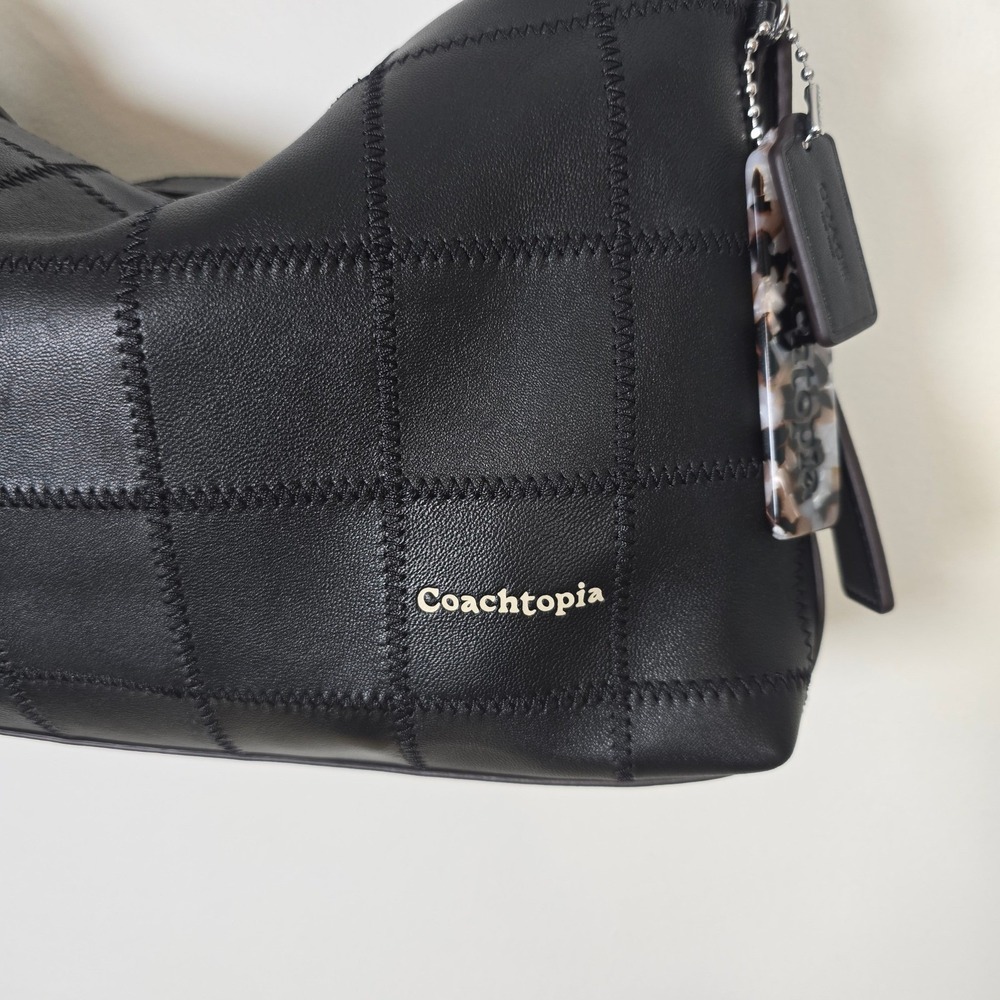 Coach Coachtopia Alter/Ego Slouchy Shoulder Bag Black Patchwork C2580-CBE00 - Picture 2 of 15